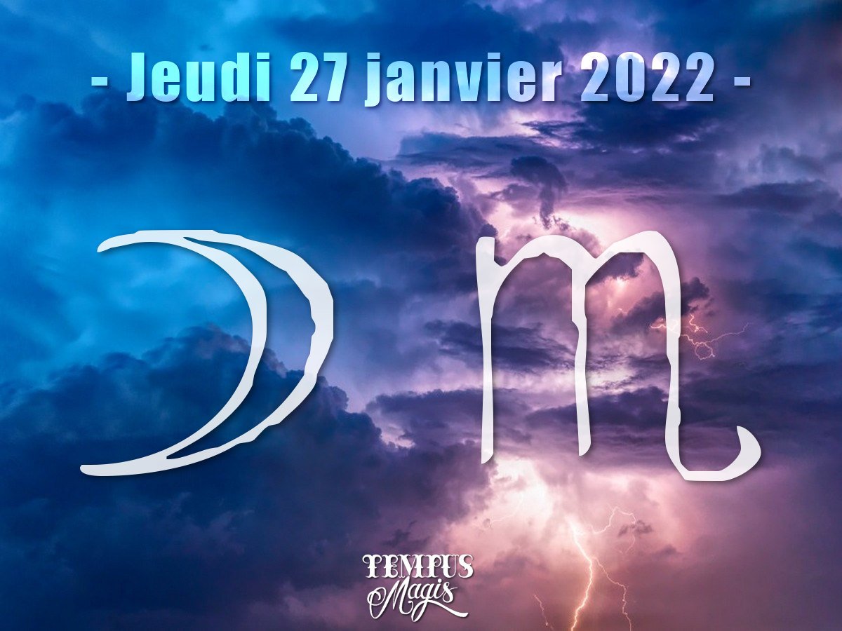 Lune en Scorpion janvier 2022