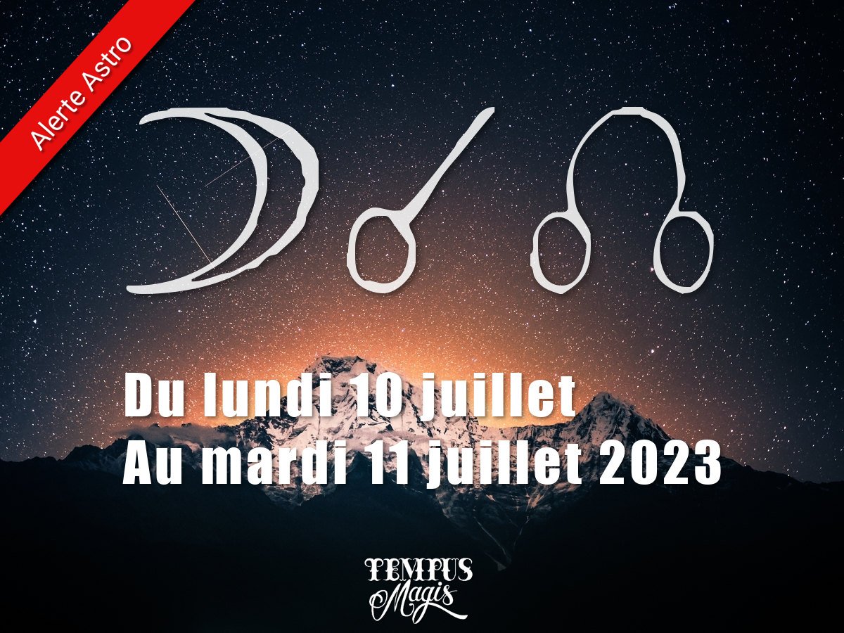 Conjonction Lune / Noeud lunaire Nord juillet 2023