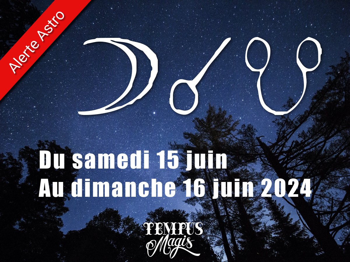 Conjonction Lune / Noeud lunaire sud juin 2024