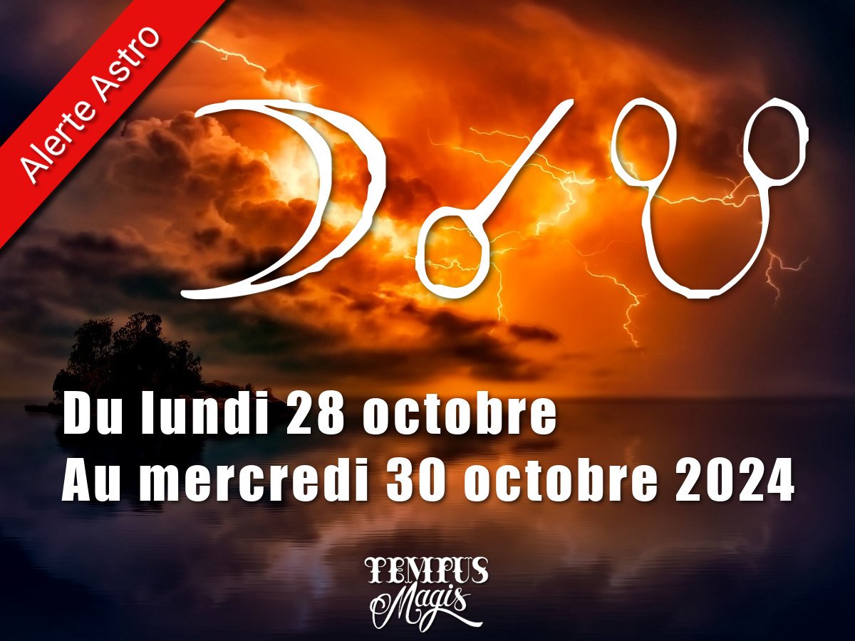 Conjonction Lune / Noeud lunaire Sud - Octobre 2024