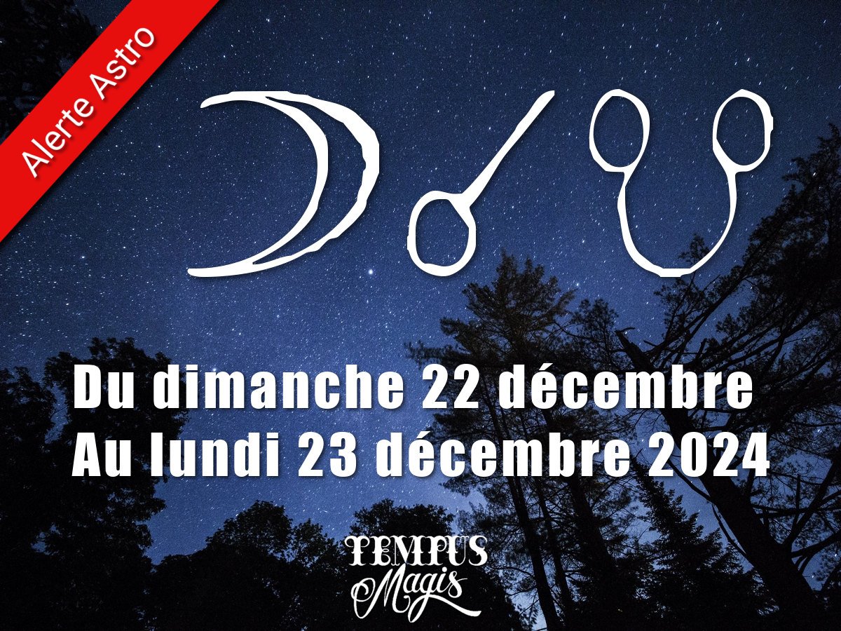 Conjonction Lune / Noeud lunaire Sud décembre 2024