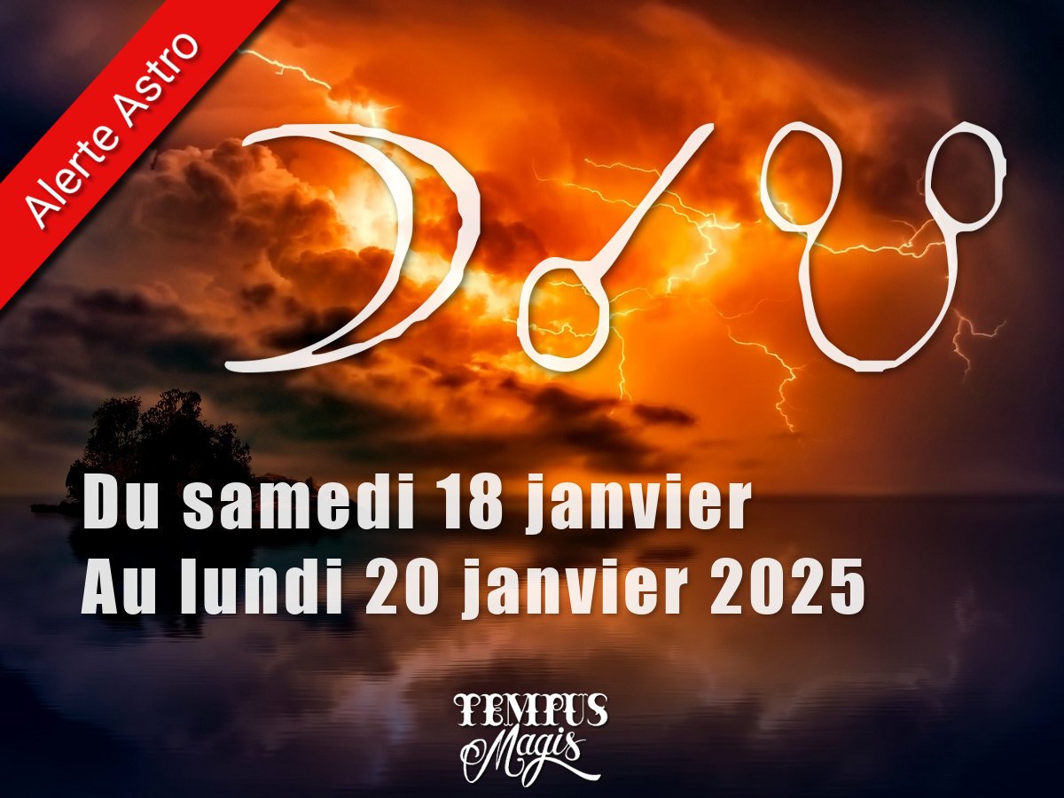 Conjonction Lune / Noeud lunaire Sud - Janvier 2025